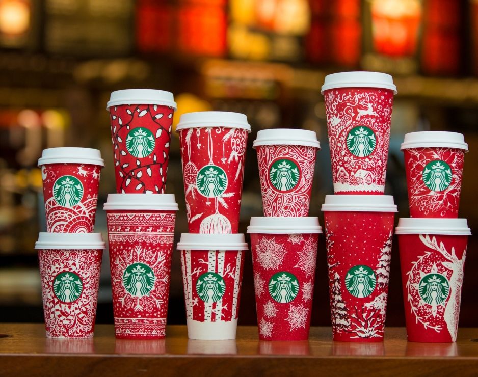New Starbucks holiday cups and drinks